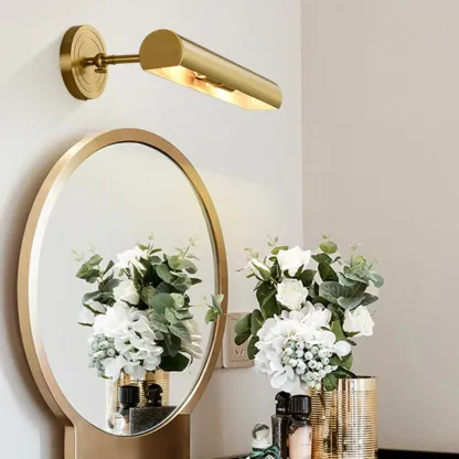 Modern 2-light Copper Bath Vanity Light with Vintage Design Image - 1