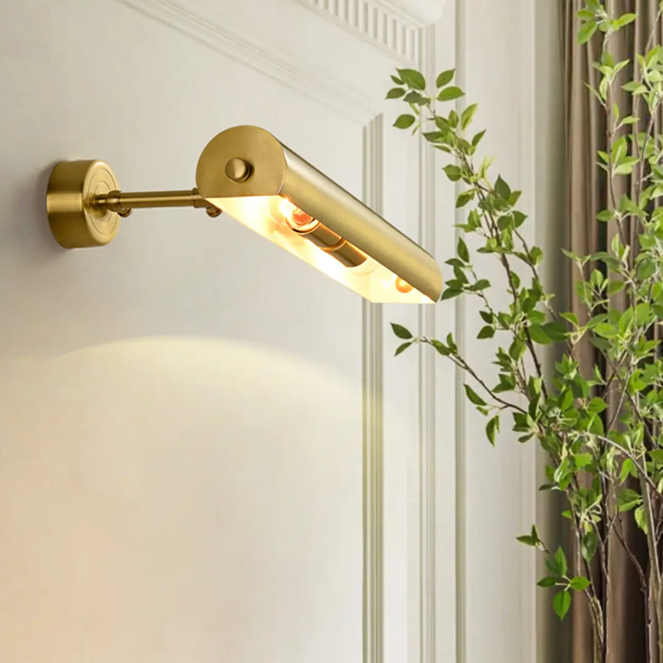 Modern 2-light Copper Bath Vanity Light with Vintage Design Image - 4 | homeyfad