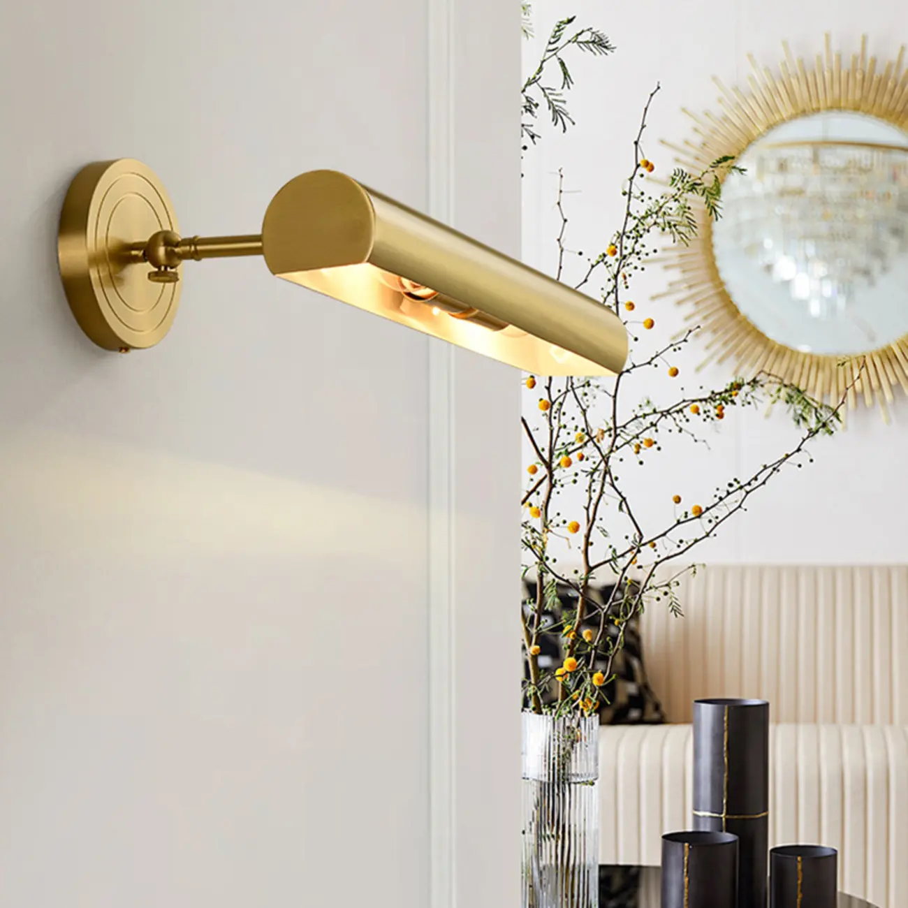 Modern 2-light Copper Bath Vanity Light with Vintage Design Image - 6 | homeyfad