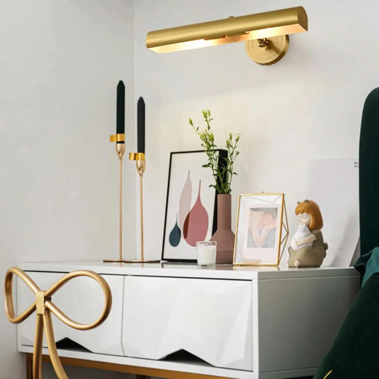 Modern 2-light Copper Bath Vanity Light with Vintage Design Image - 16
