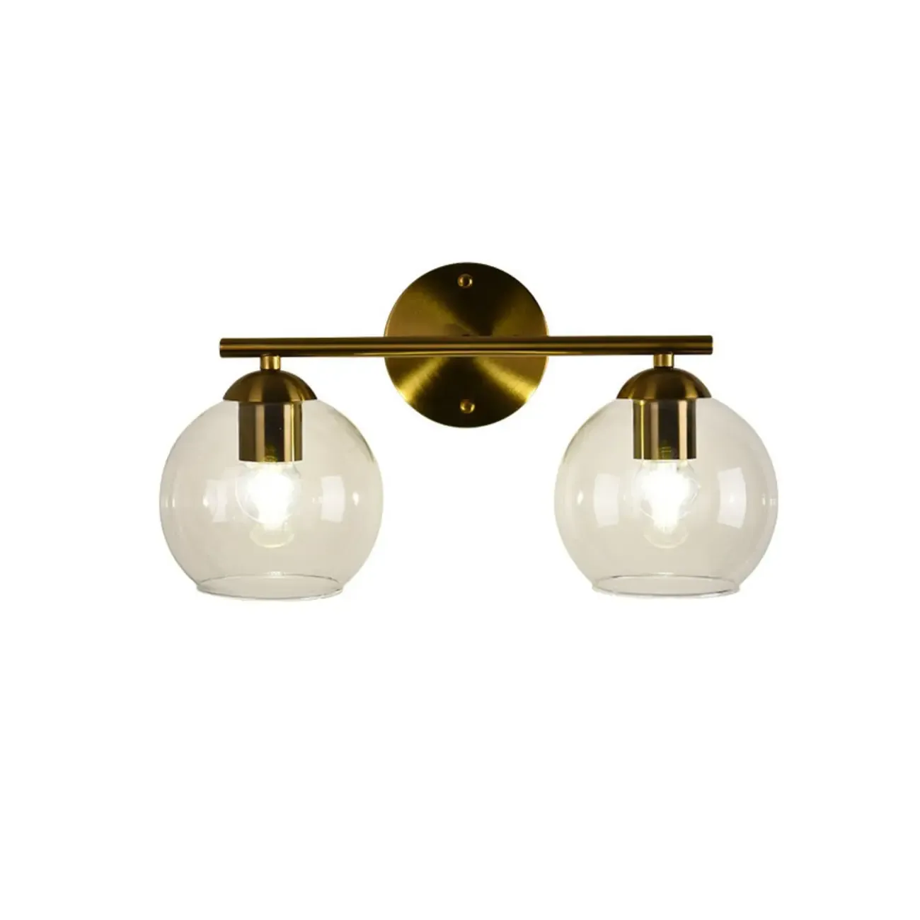 Modern 2-Light Globe LED Vanity Sconce Light for Bathroom  Image - 5