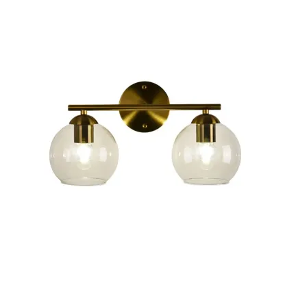Modern 2-Light Globe LED Vanity Sconce Light for Bathroom  Image - 5