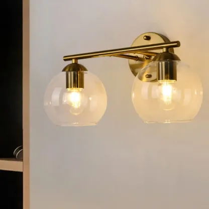 Modern 2-Light Globe LED Vanity Sconce Light for Bathroom  Image - 12