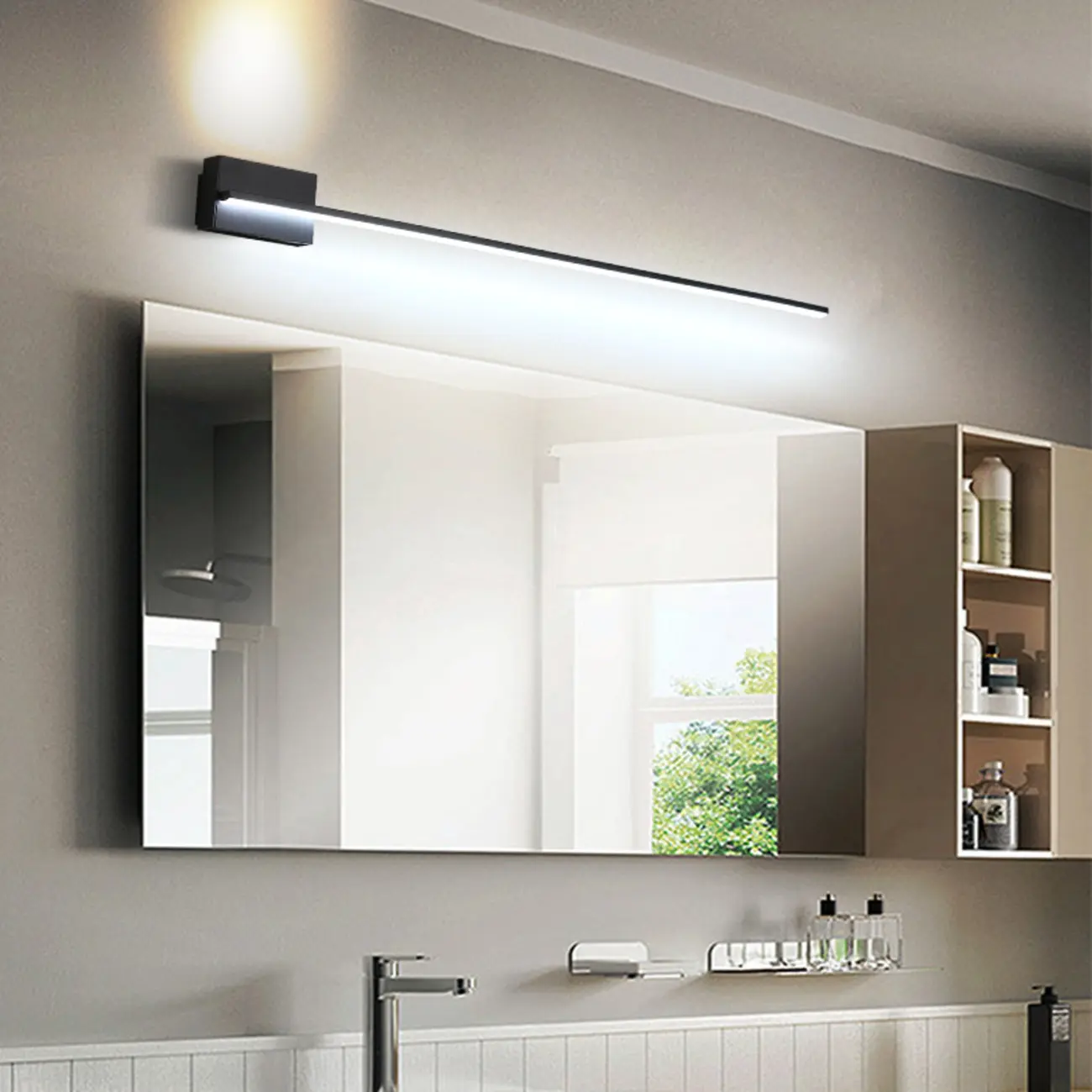 Modern LED Vanity Light for Bathroom with Slim Bar Design  Image - 2 | homeyfad