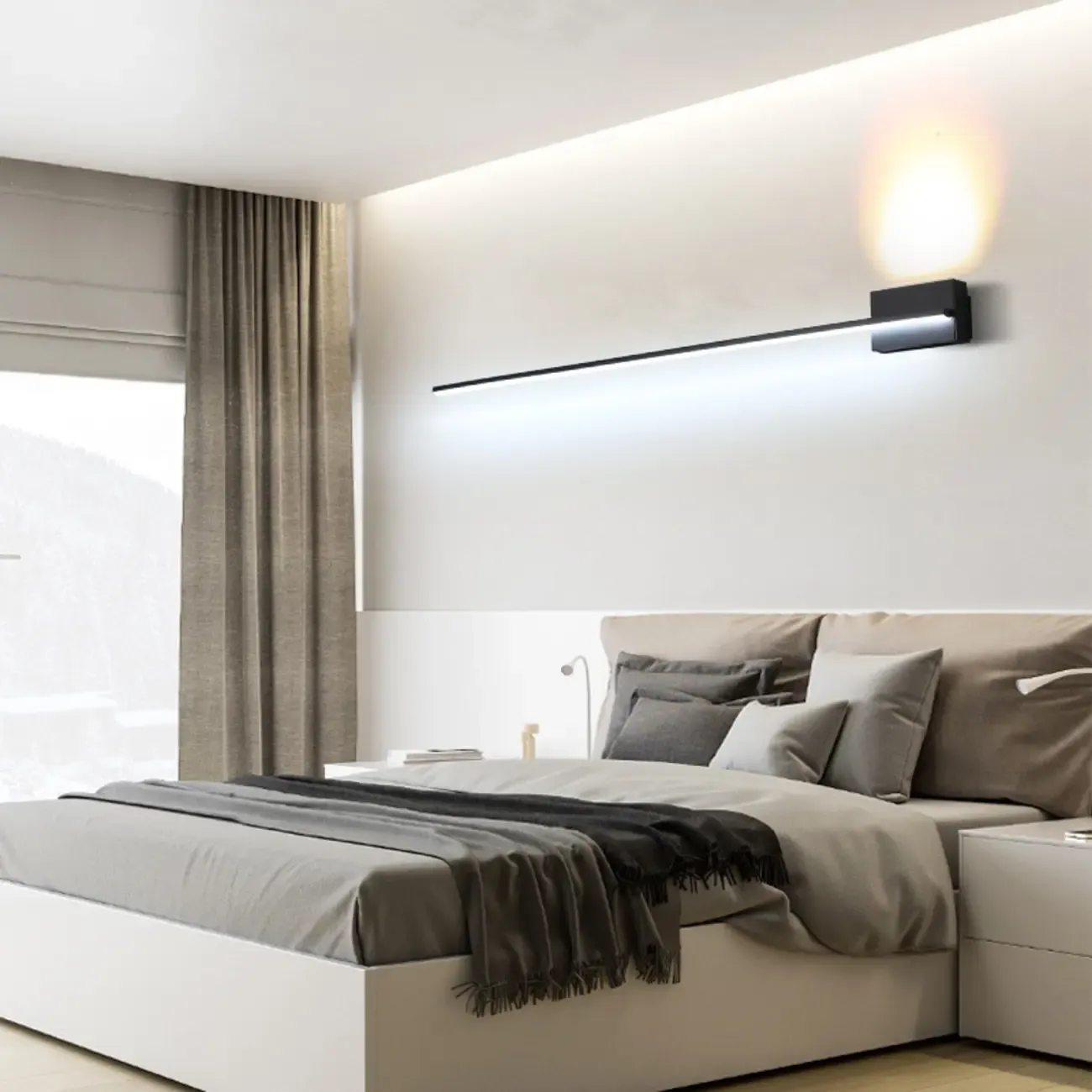 Modern LED Vanity Light for Bathroom with Slim Bar Design Image - 3