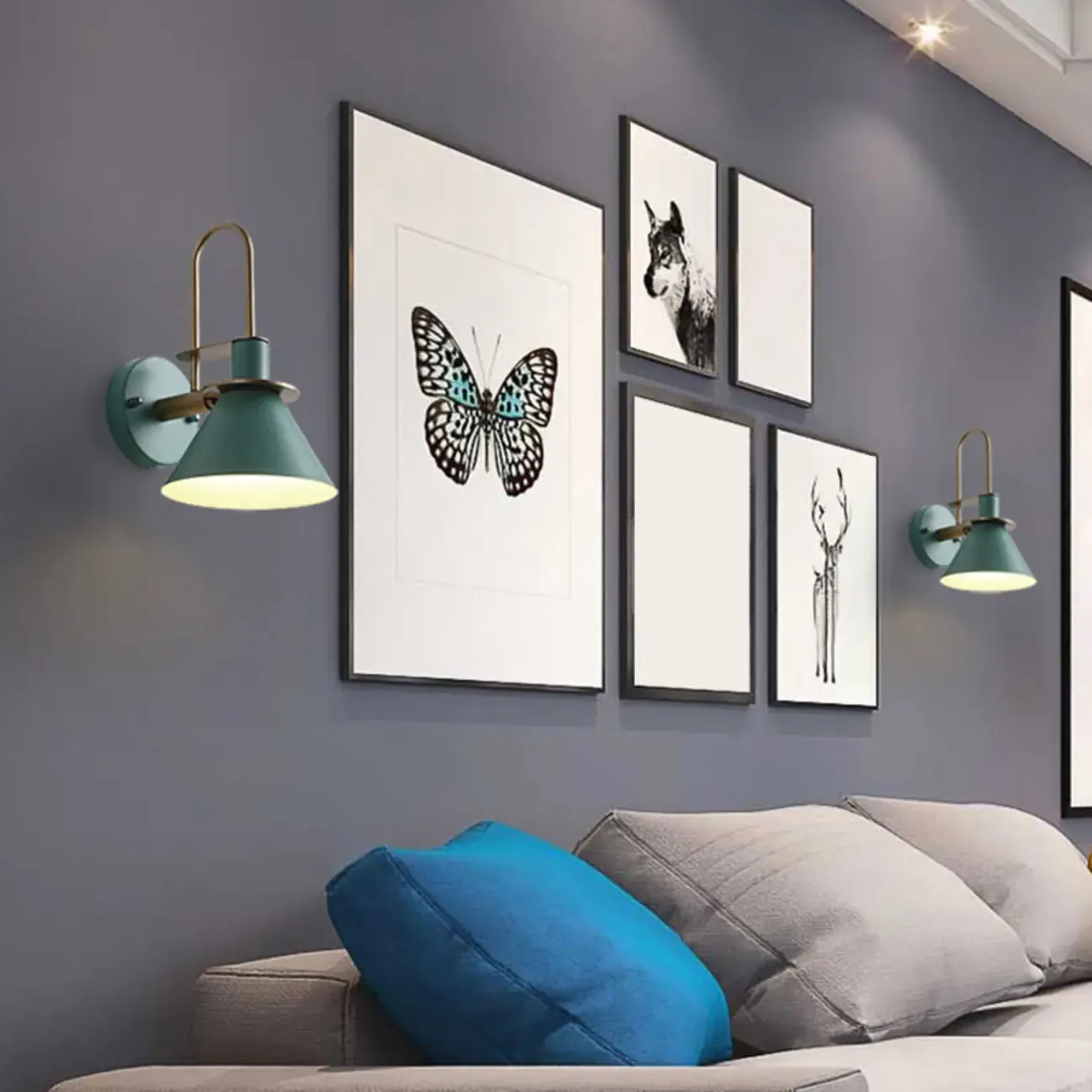 Modern Cone Metal Wall-Mounted Vanity Light for Living Room Image - 1