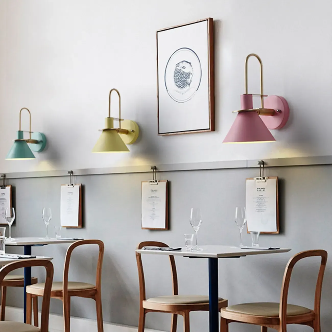 Modern Cone Metal Wall-Mounted Vanity Light for Living Room Image - 2