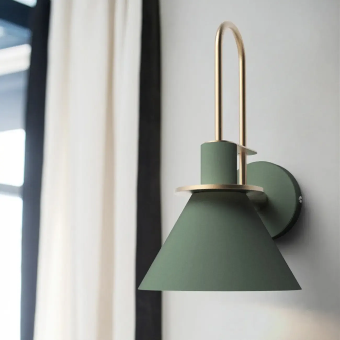 Modern Cone Metal Wall-Mounted Vanity Light for Living Room Image - 5