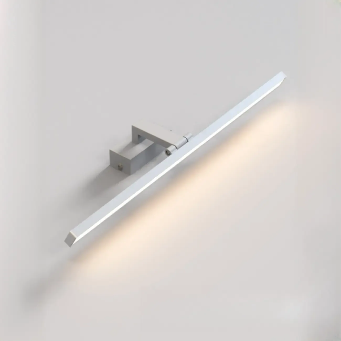 Modern White LED Vanity Light Bar for Bathroom Above Mirror Image - 7