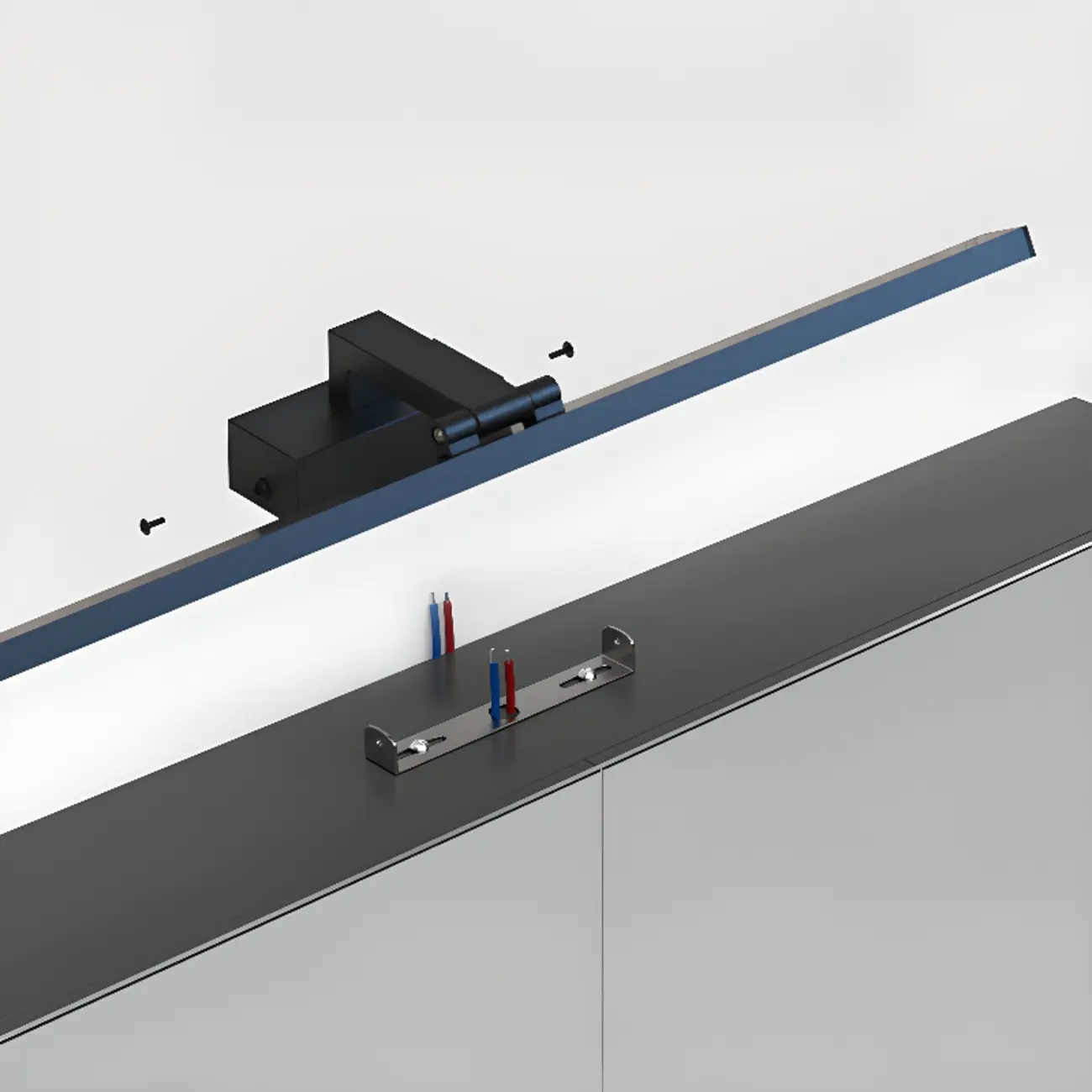 Modern White LED Vanity Light Bar for Bathroom Above Mirror Image - 9 | homeyfad