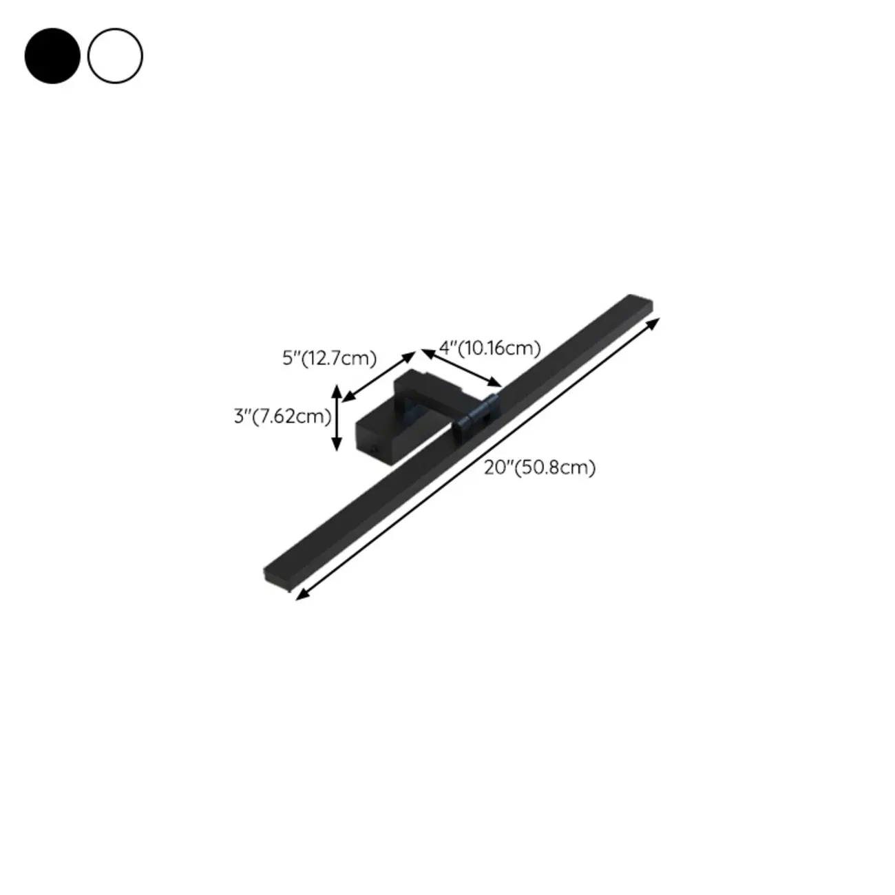 Modern White LED Vanity Light Bar for Bathroom Above Mirror Image - 11 | homeyfad