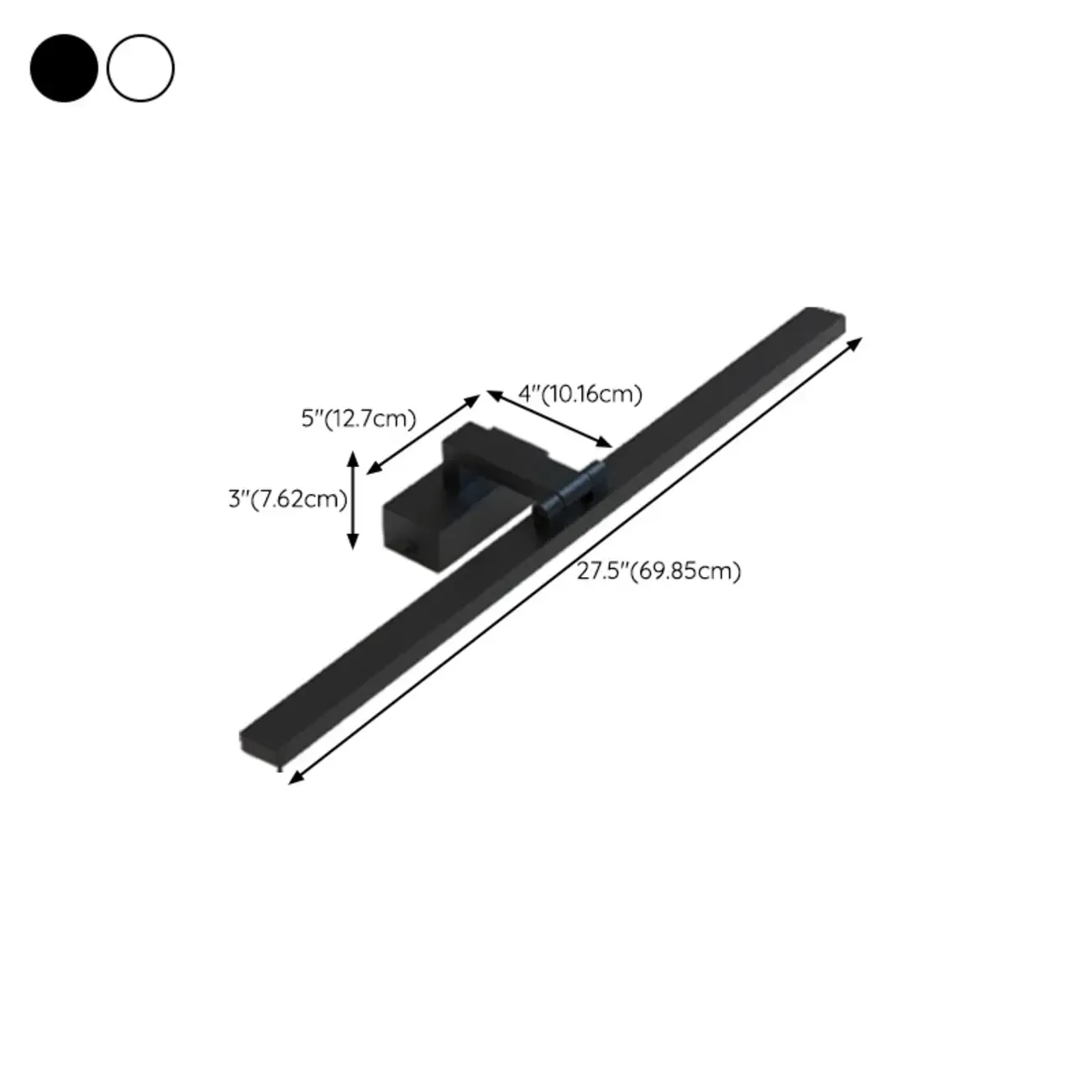 Modern White LED Vanity Light Bar for Bathroom Above Mirror Image - 13