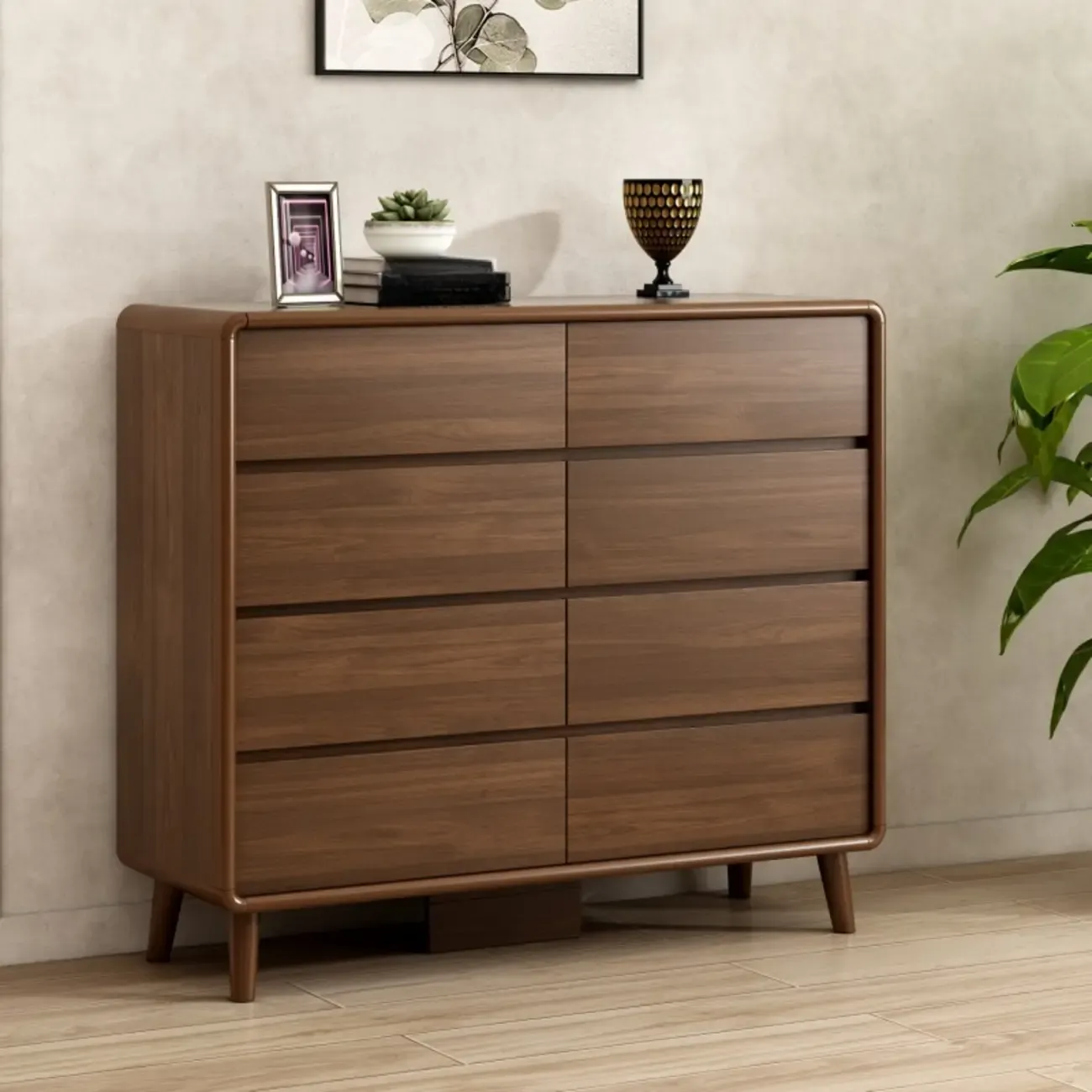 Modish Accent Cabinet for Living Room with Multiple Drawers Image - 25