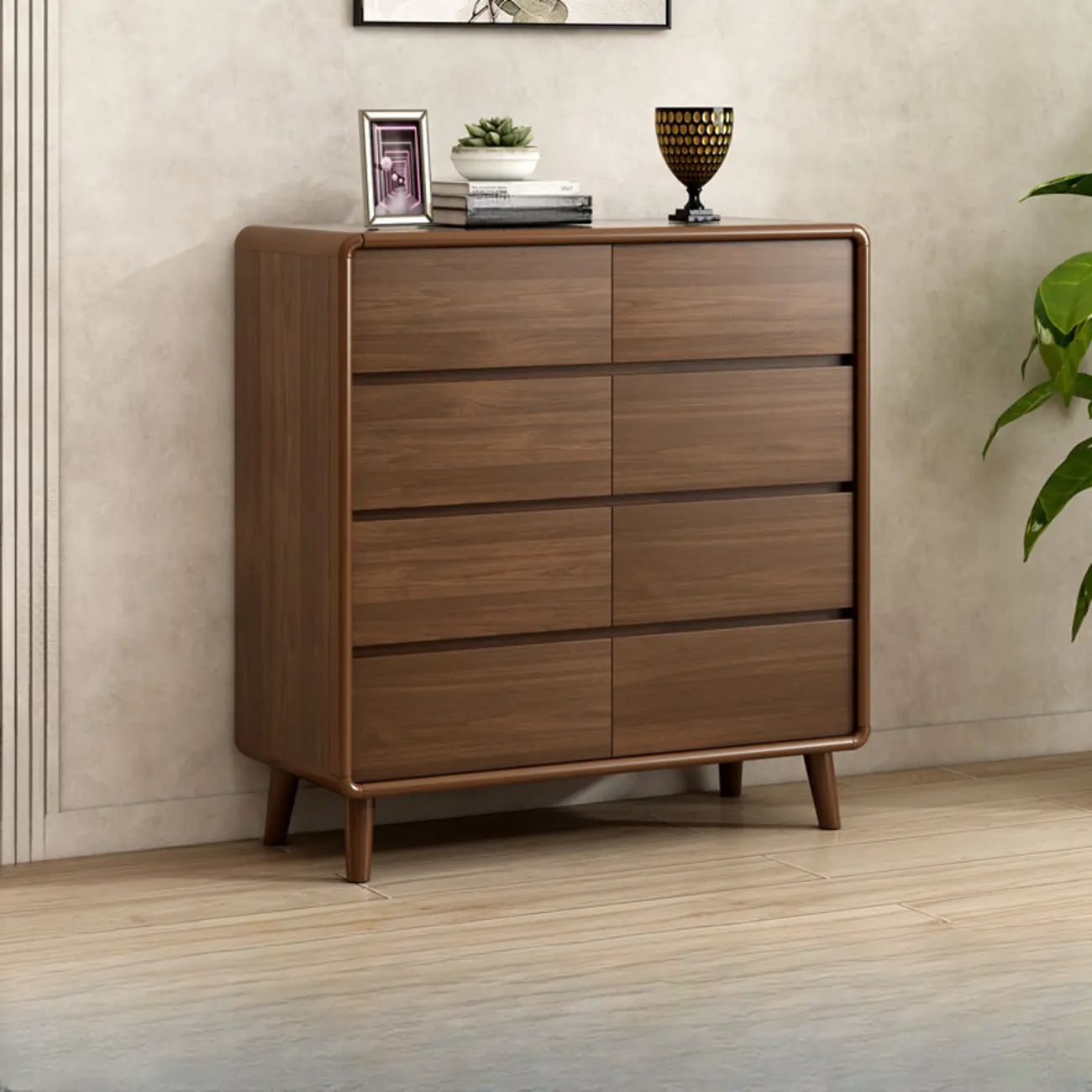Modish Accent Cabinet for Living Room with Multiple Drawers Image - 9 | homeyfad