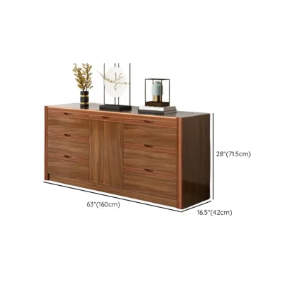 Modish Accent Cabinet for Living Room with Multiple Drawers Image - 21