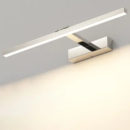 White Linear LED Wall-Mounted Vanity Light with Modern Style  Image - 7