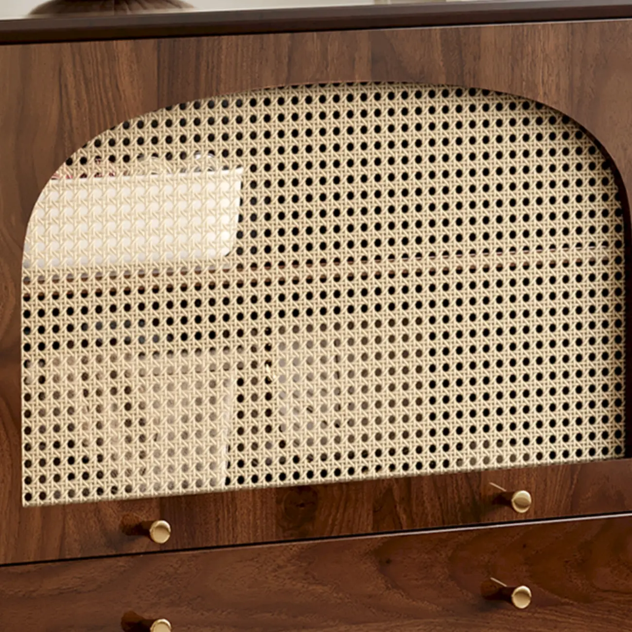 Retro Brown Accent Cabinet for Parlor with 6 Size Options Image - 8 | homeyfad