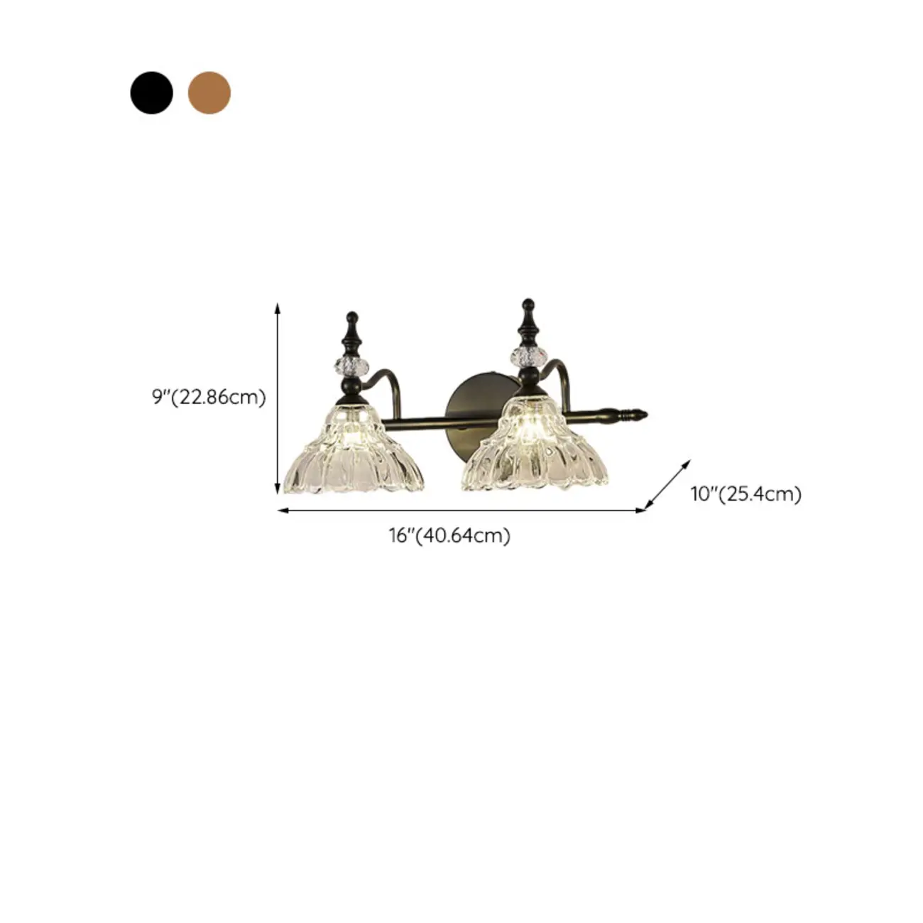 Vintage Glass Shade Vanity Light for Bathroom Image - 19 | homeyfad