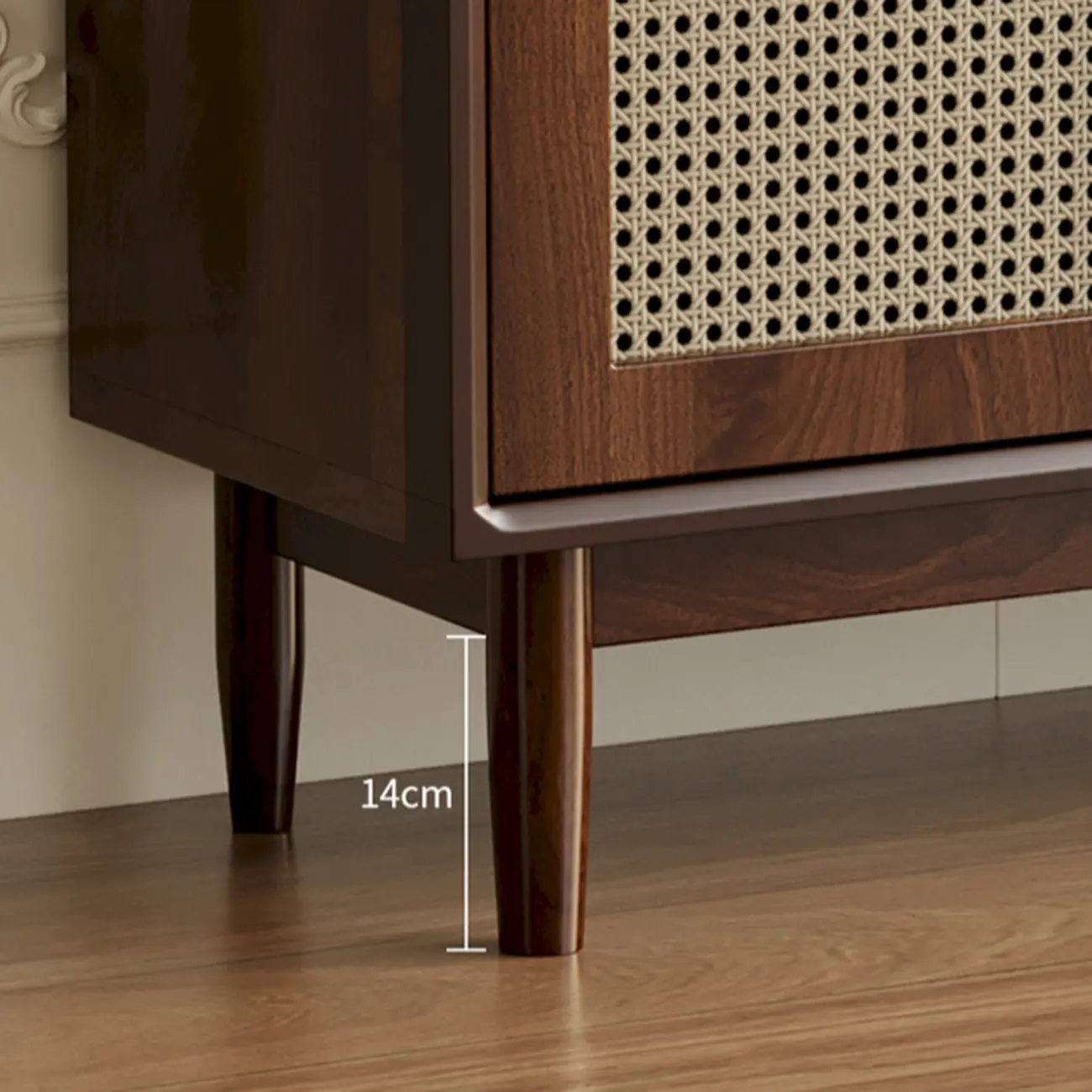 Retro Brown Accent Cabinet for Parlor with 6 Size Options Image - 11 | homeyfad