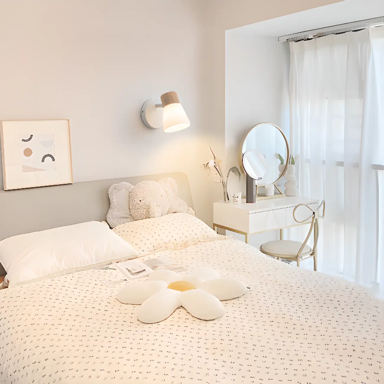 Modern LED Bathroom Vanity Light Fixture with Wood Accent Image - 4 | homeyfad