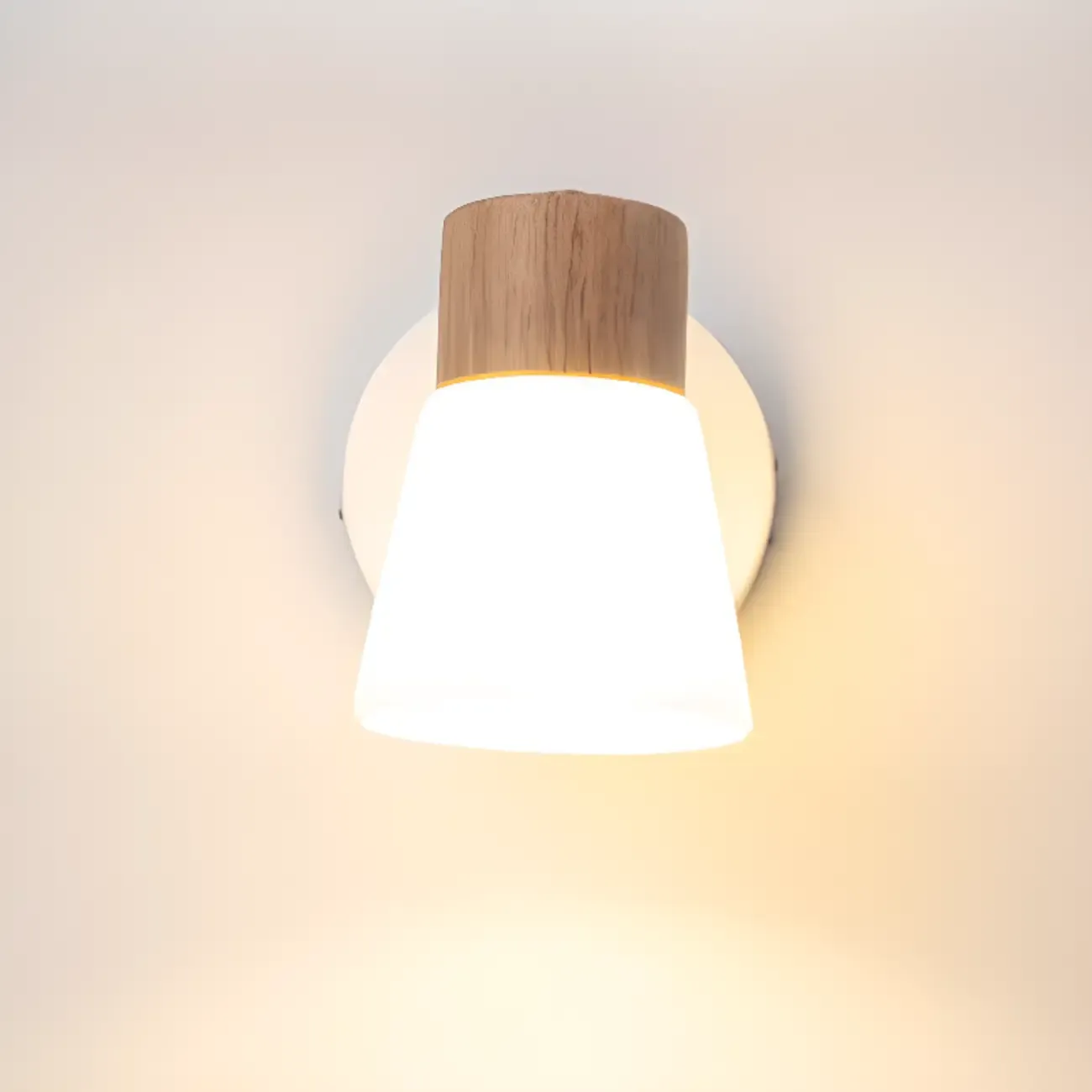 Modern LED Bathroom Vanity Light Fixture with Wood Accent Image - 8