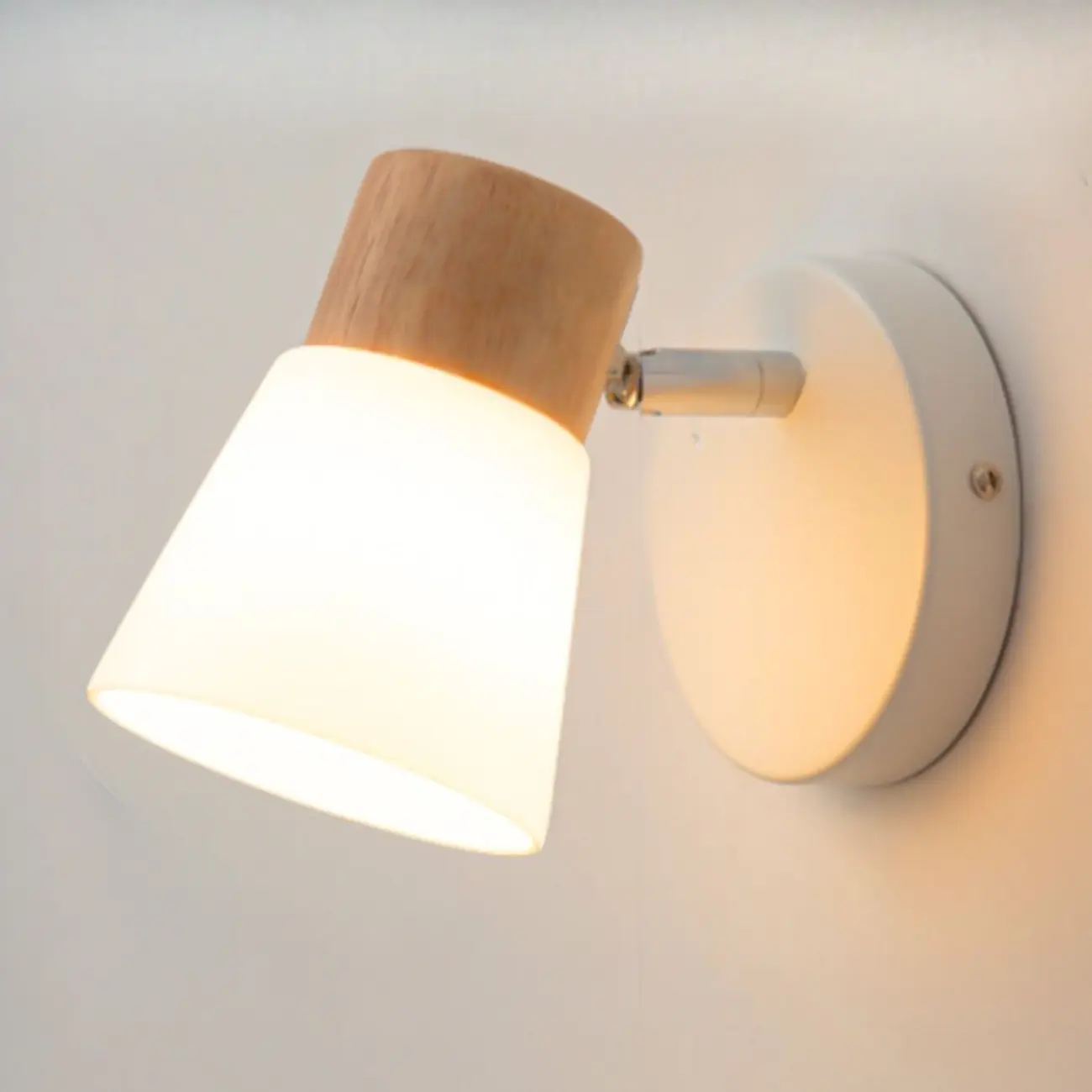 Modern LED Bathroom Vanity Light Fixture with Wood Accent Image - 9 | homeyfad