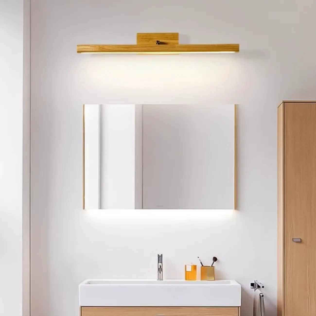 Modern Dimmable LED Vanity Light Fixture for Bathroom Decor Image - 6