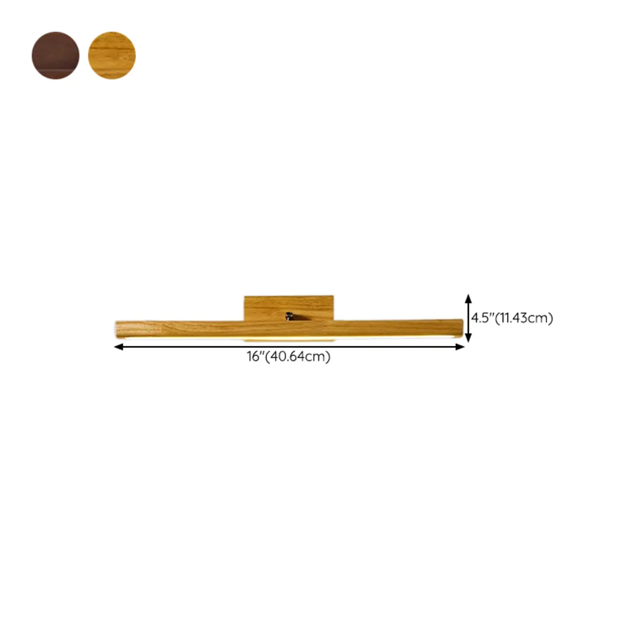 Modern Dimmable LED Vanity Light Fixture for Bathroom Decor #size