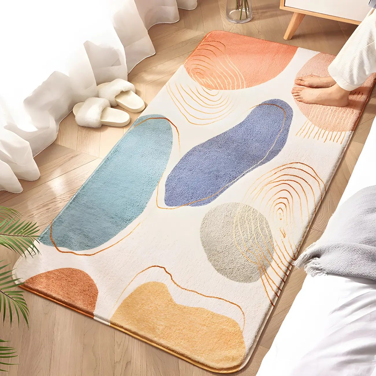 Indoor Kids Polyester Pattern Runner Area Rug Image - 1 | homeyfad