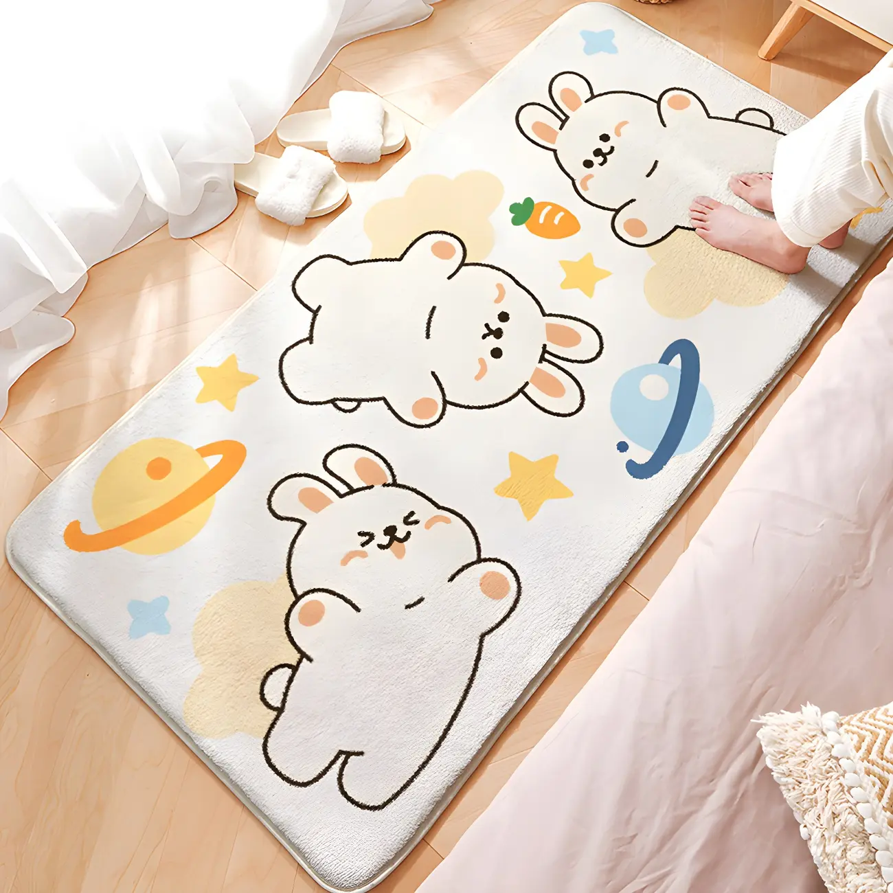 Indoor Kids Polyester Pattern Runner Area Rug Image - 2 | homeyfad