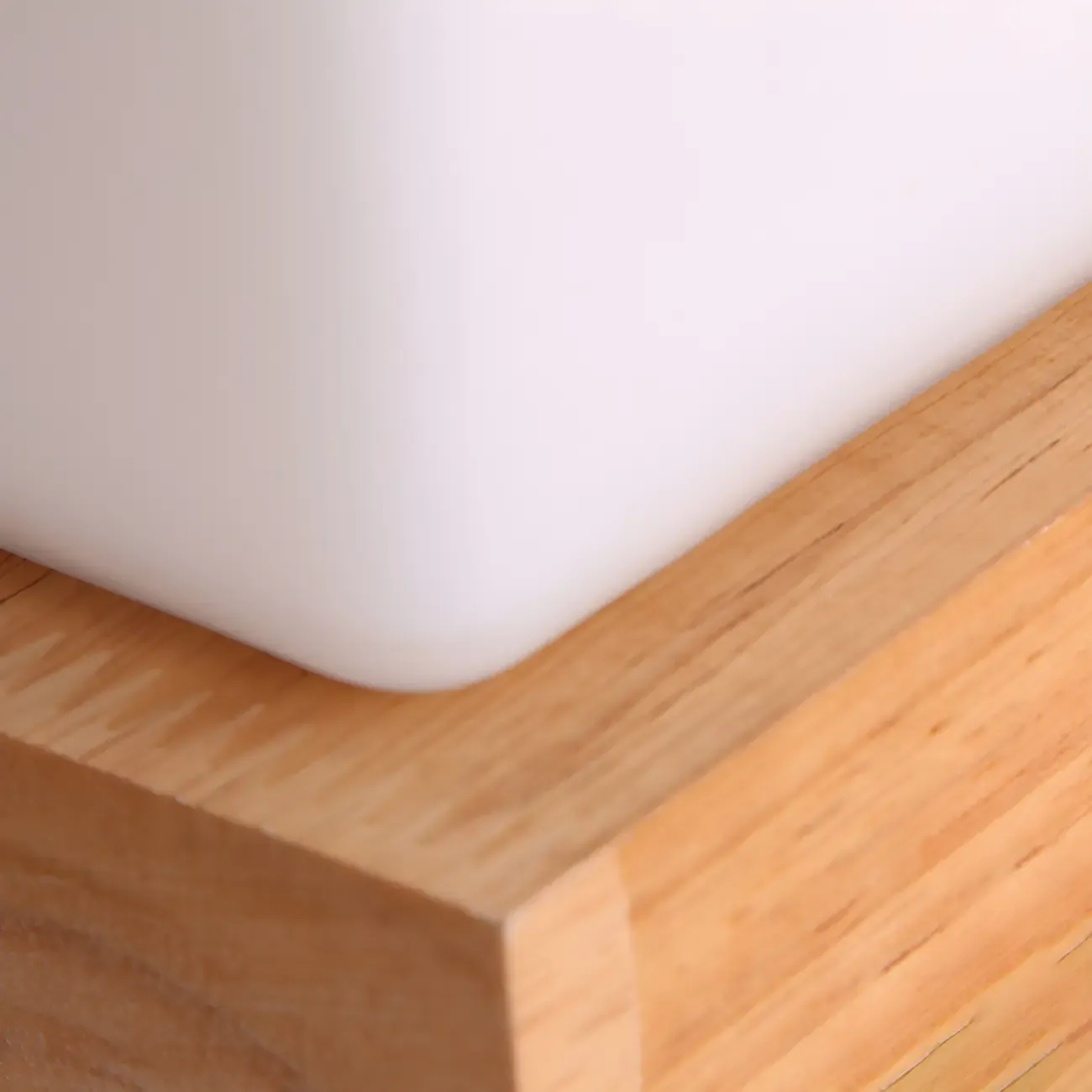 Creative House-Shaped Wooden Bedside Lamp Image - 13