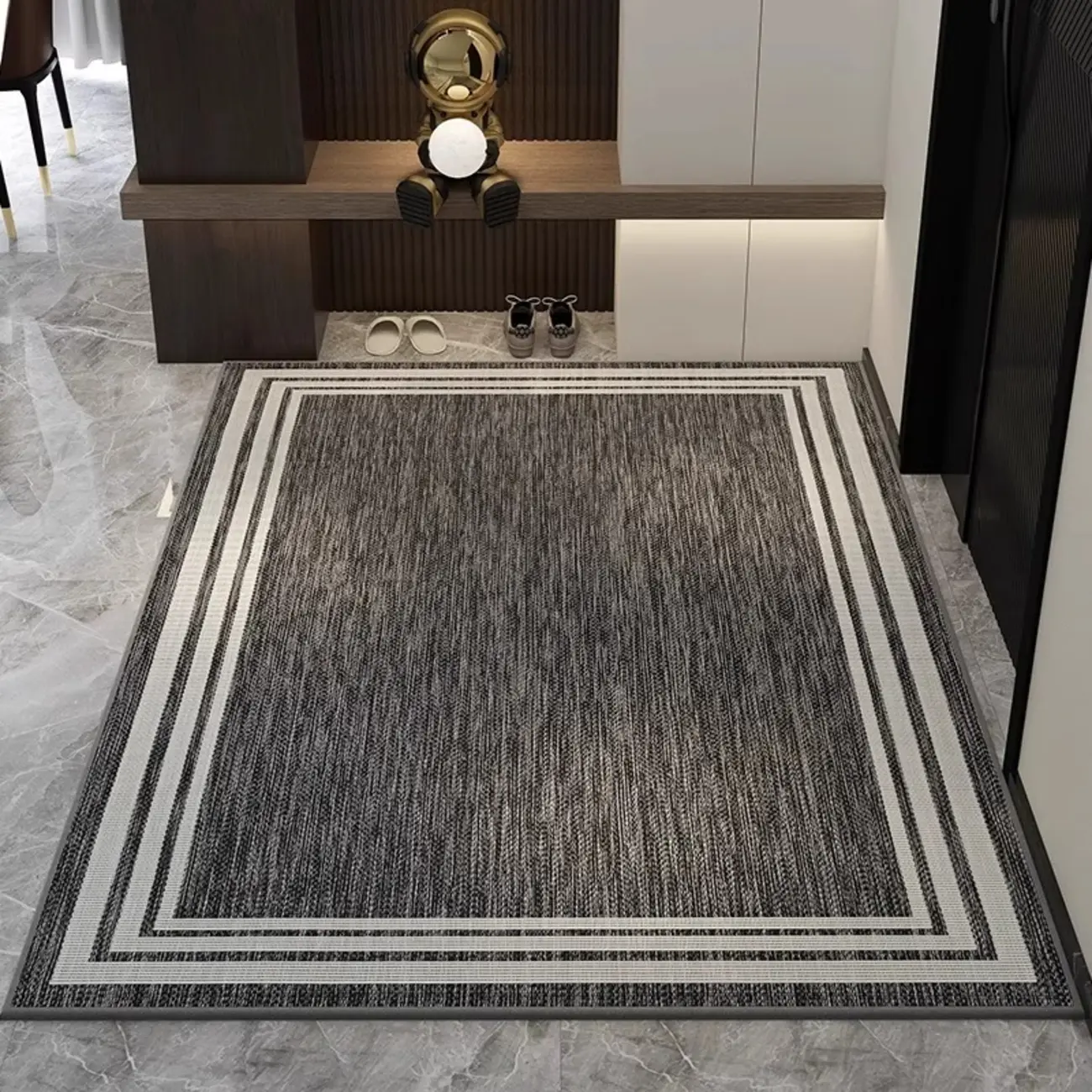 Rectangular/Square Belgian Velvet Solid Color Area Rug Image - 1 | homeyfad