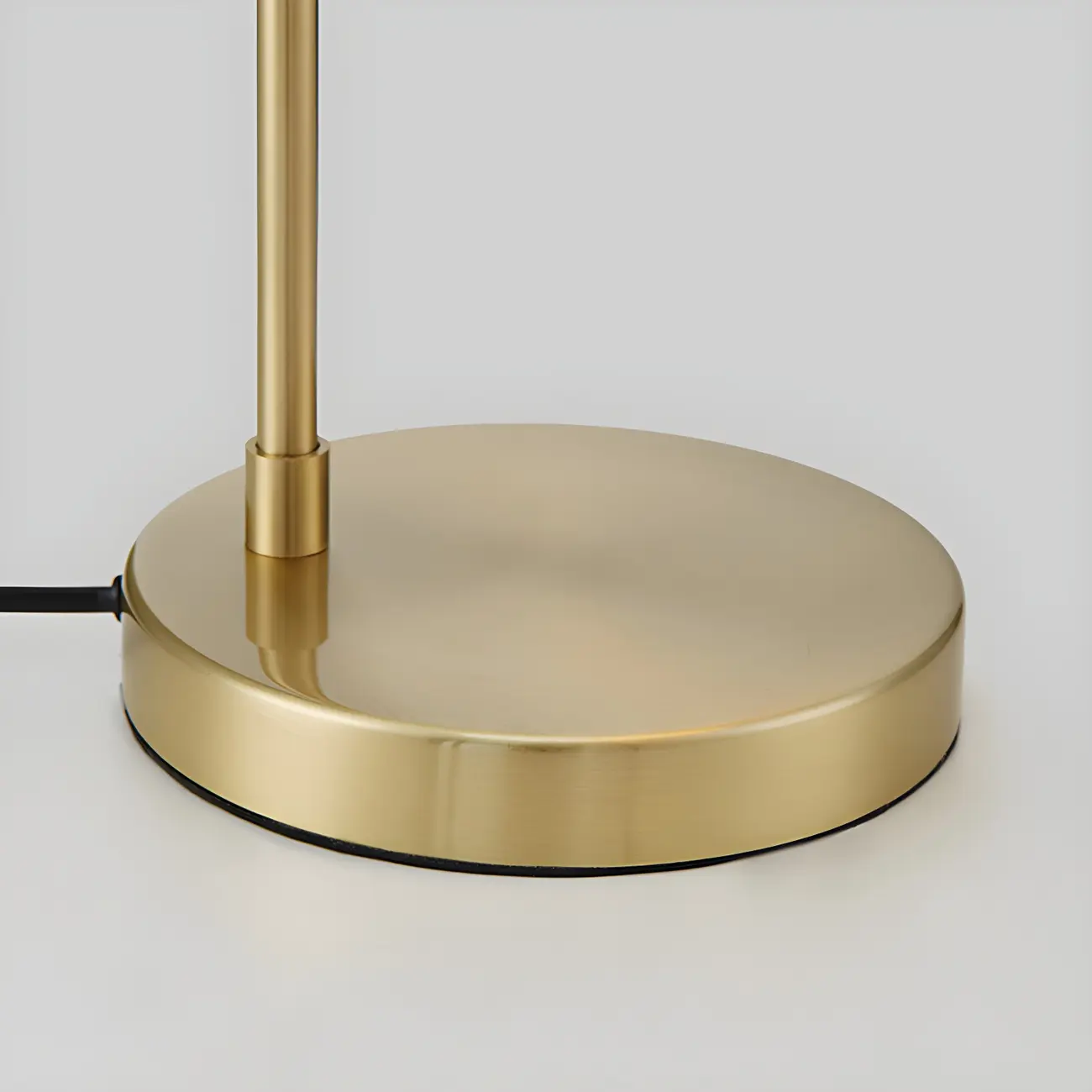 Modern Glass Globe Table Lamp Golden Base for Bedroom Image - 4 | homeyfad