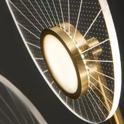 Luxury Leaf-Shaped Semi Flush LED Ceiling Light for Bedroom Image - 14