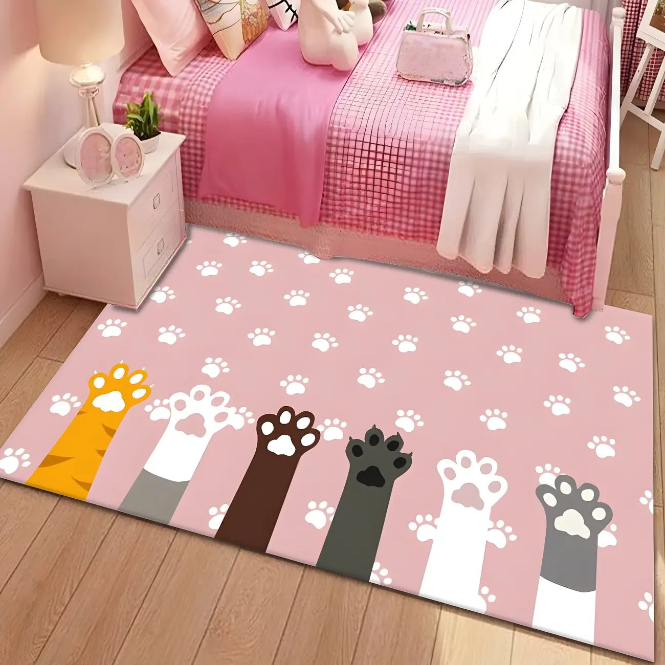 Rectangle Polyester	Animal Print pattern Kids Area Rug Image - 1 | homeyfad