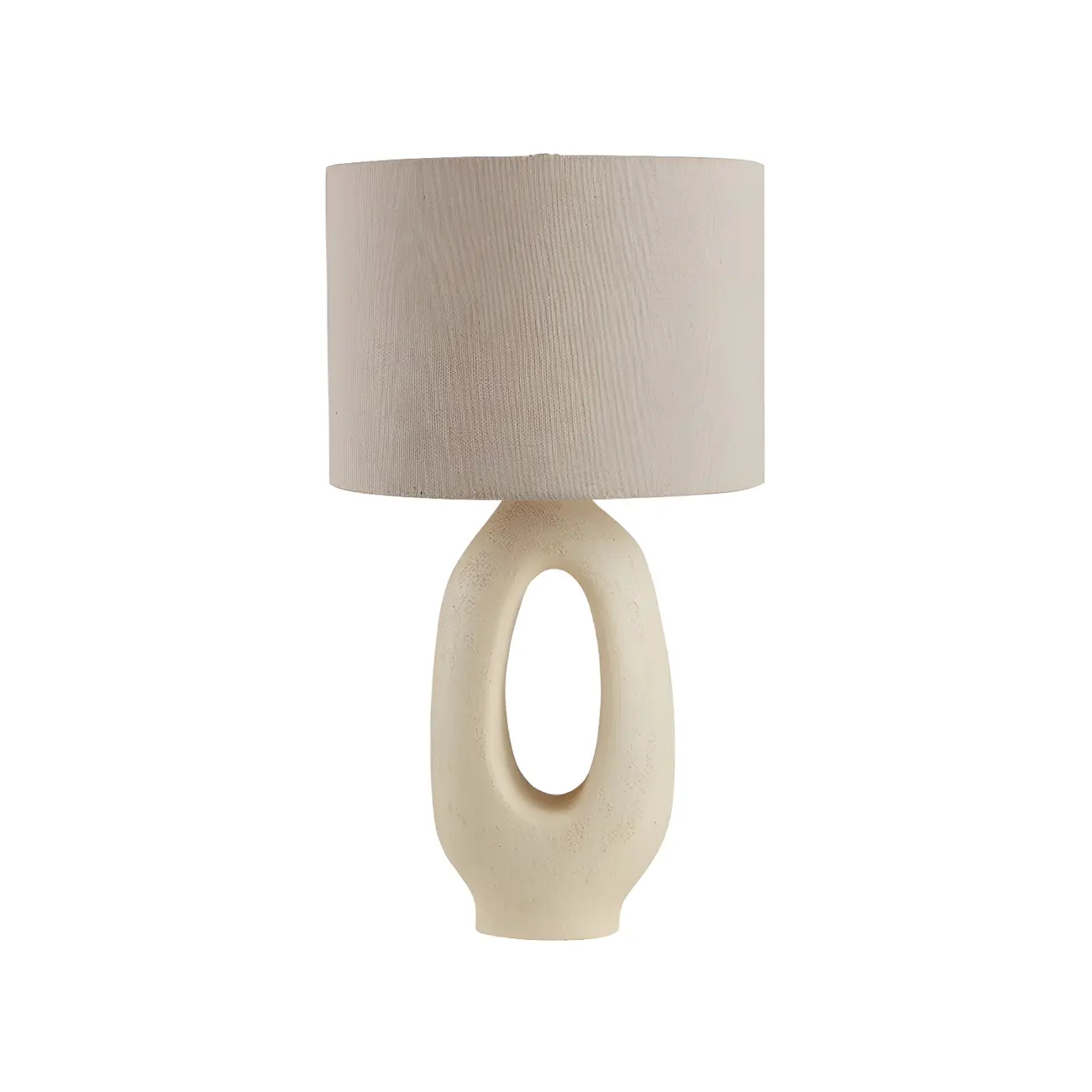 Art Deco Cylinder Shade Resin Base Table Lamp for Bedroom Image - 2 | homeyfad