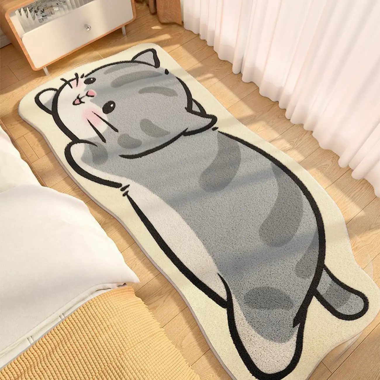 Kids Polyester Animal Print Runner Area Rug Image - 2 | homeyfad