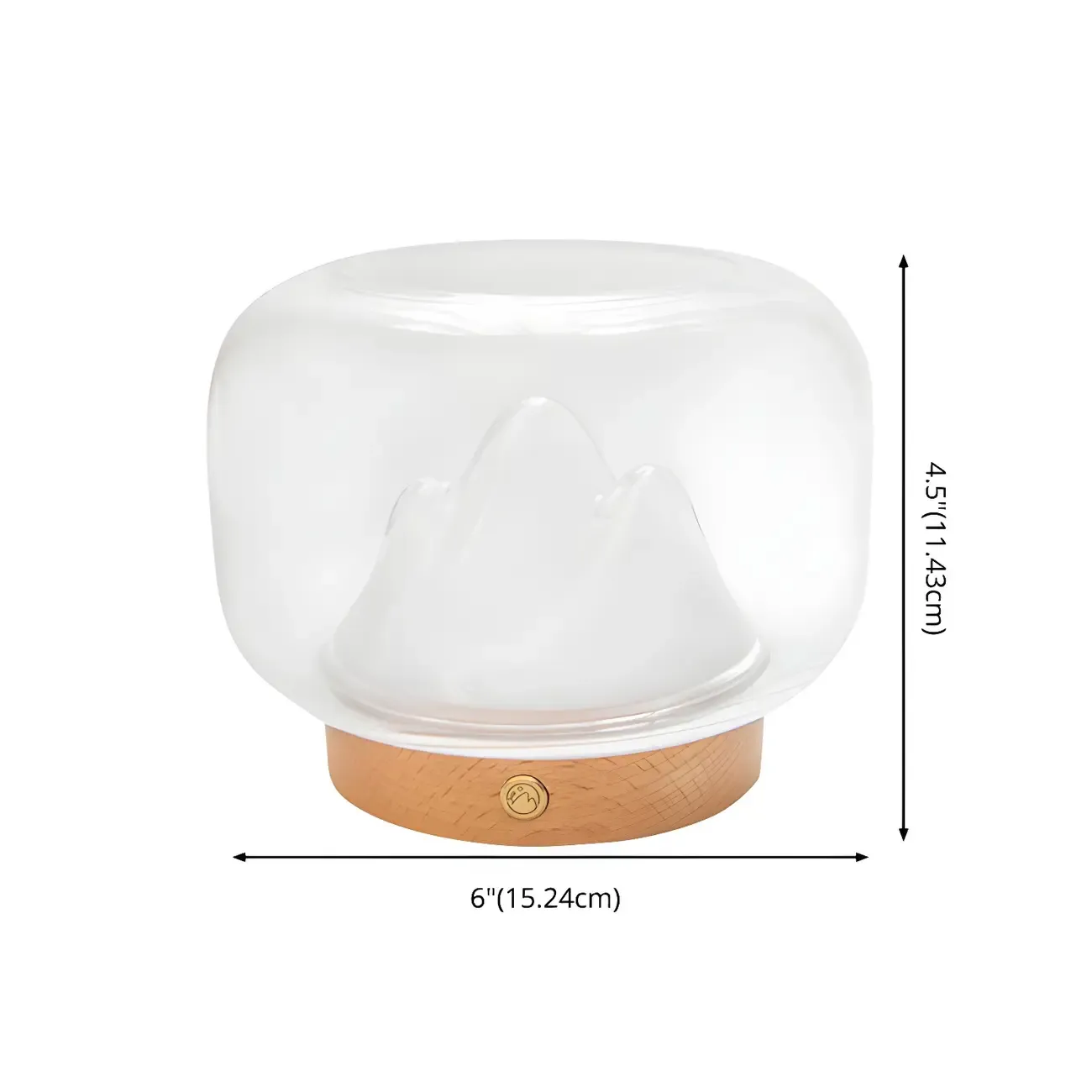 Unique Clear Glass Table Lamp Rechargeable for Bedroom Image - 7