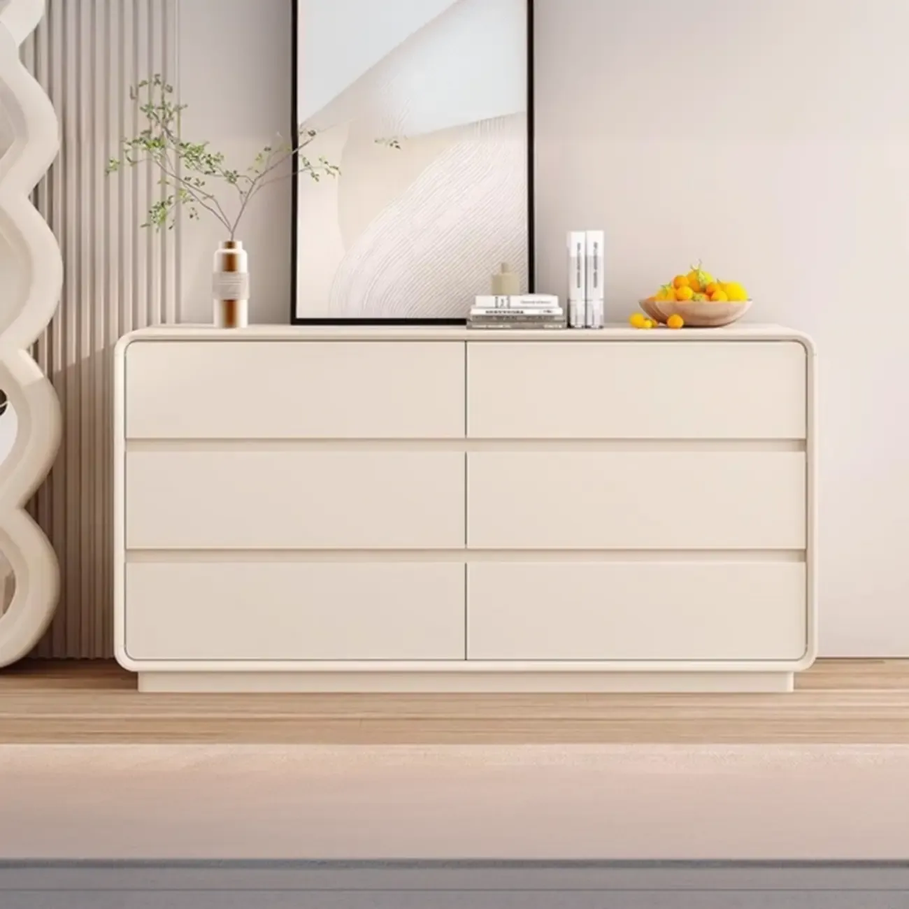 Minimalist Accent Chest for Indoor Use with Multi Drawers Image - 1