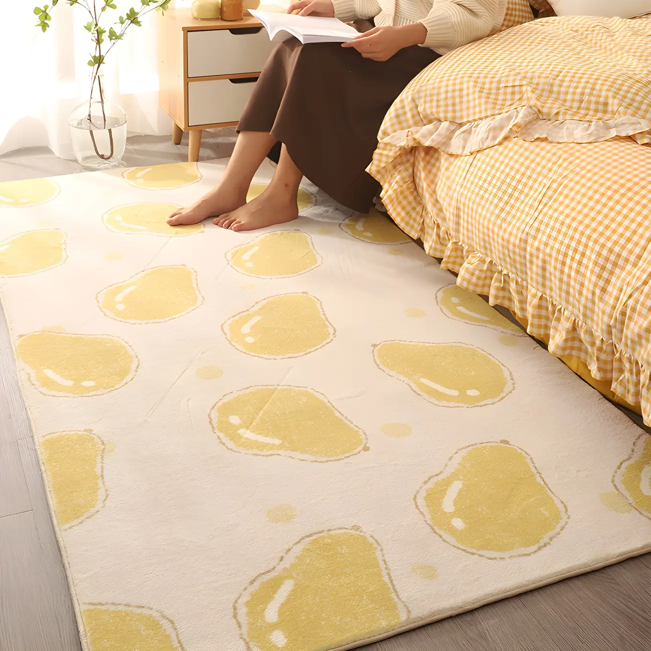 Kids Polyester Anti-Slip Runner Area Rug for Bedroom Image - 2 | homeyfad