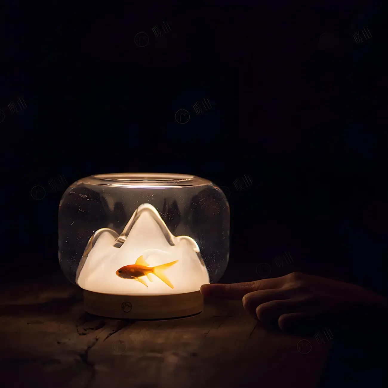 Unique Clear Glass Table Lamp Rechargeable for Bedroom Image - 10