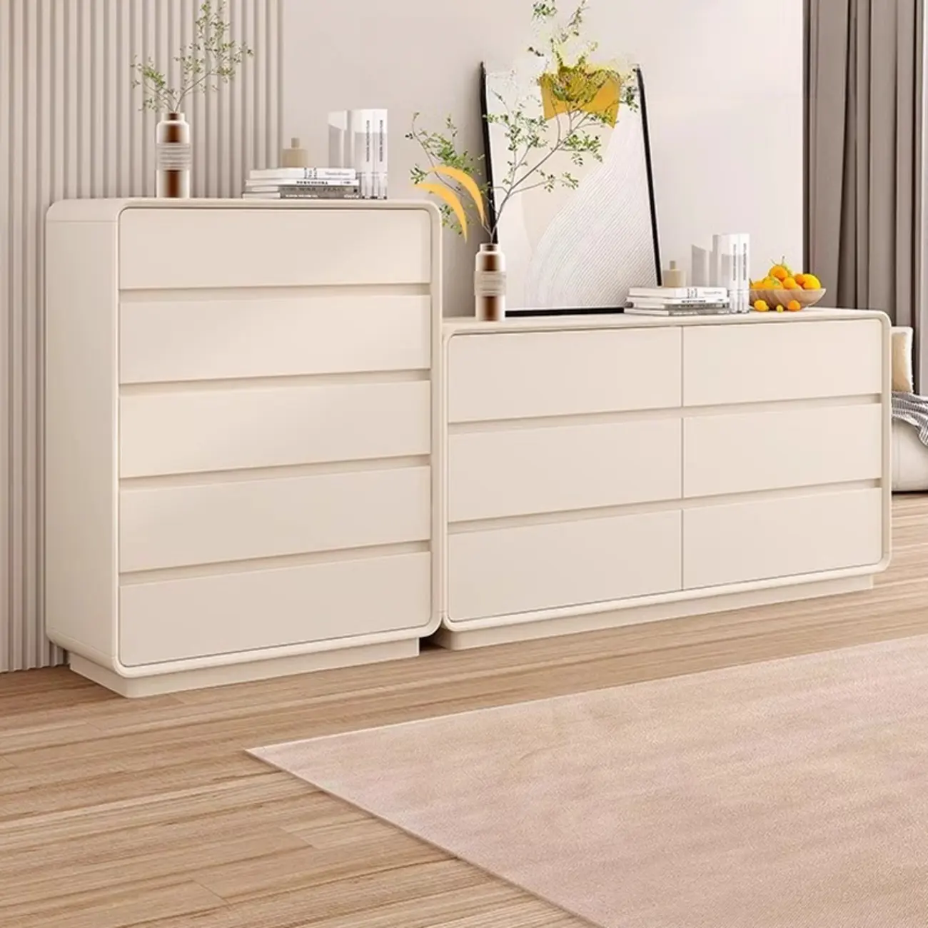 Minimalist Accent Chest for Indoor Use with Multi Drawers Image - 3 | homeyfad