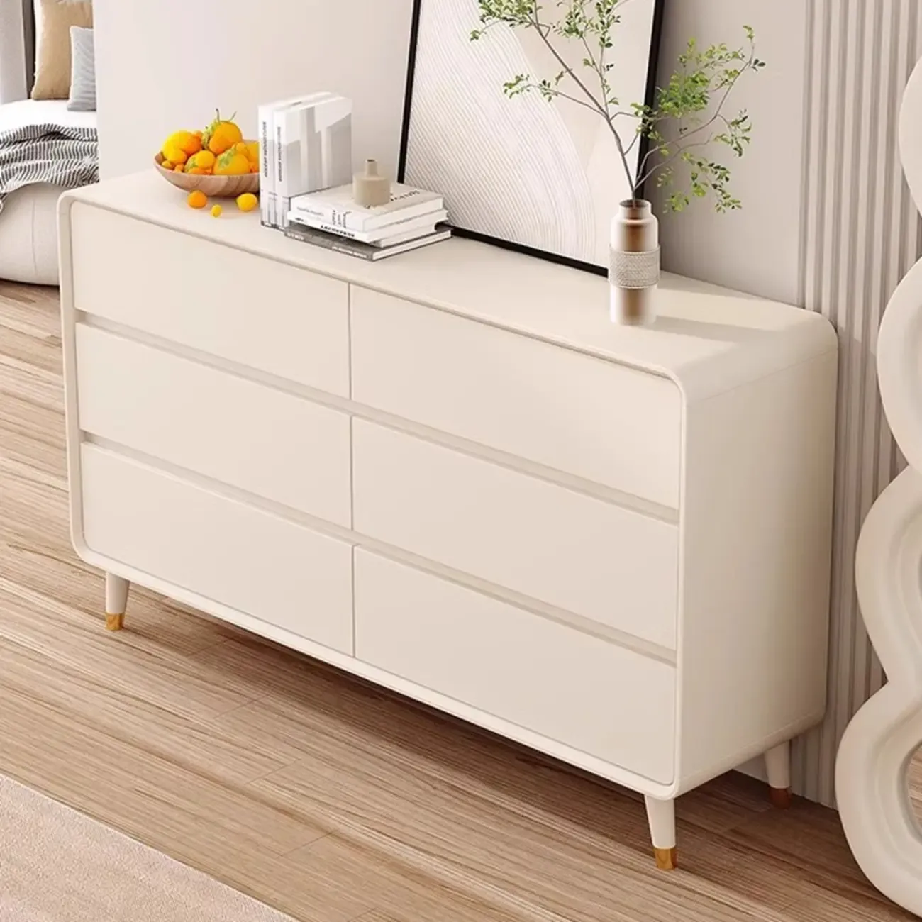 Minimalist Accent Chest for Indoor Use with Multi Drawers Image - 4