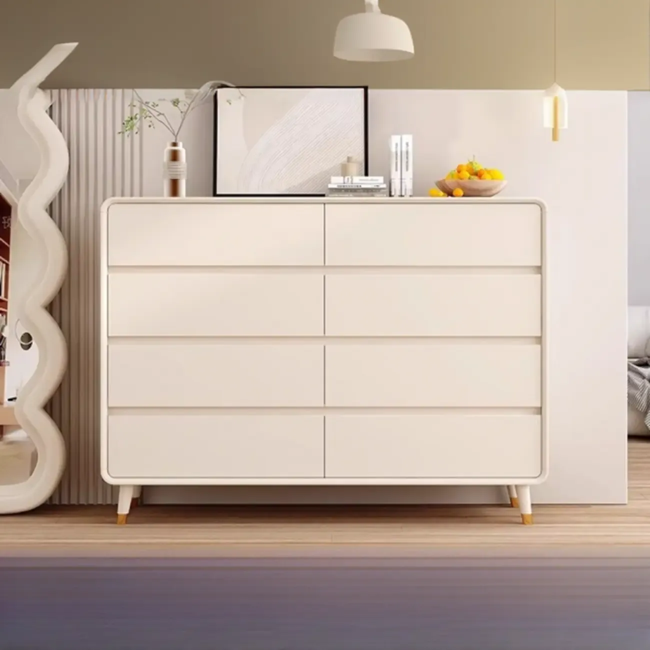 Minimalist Accent Chest for Indoor Use with Multi Drawers Image - 11