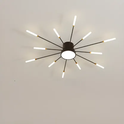 Stylish Sputnik LED Semi Flush Ceiling Light for Living Room Image - 5