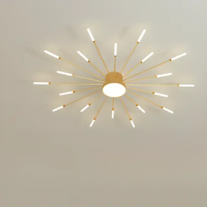 Stylish Sputnik LED Semi Flush Ceiling Light for Living Room Image - 6