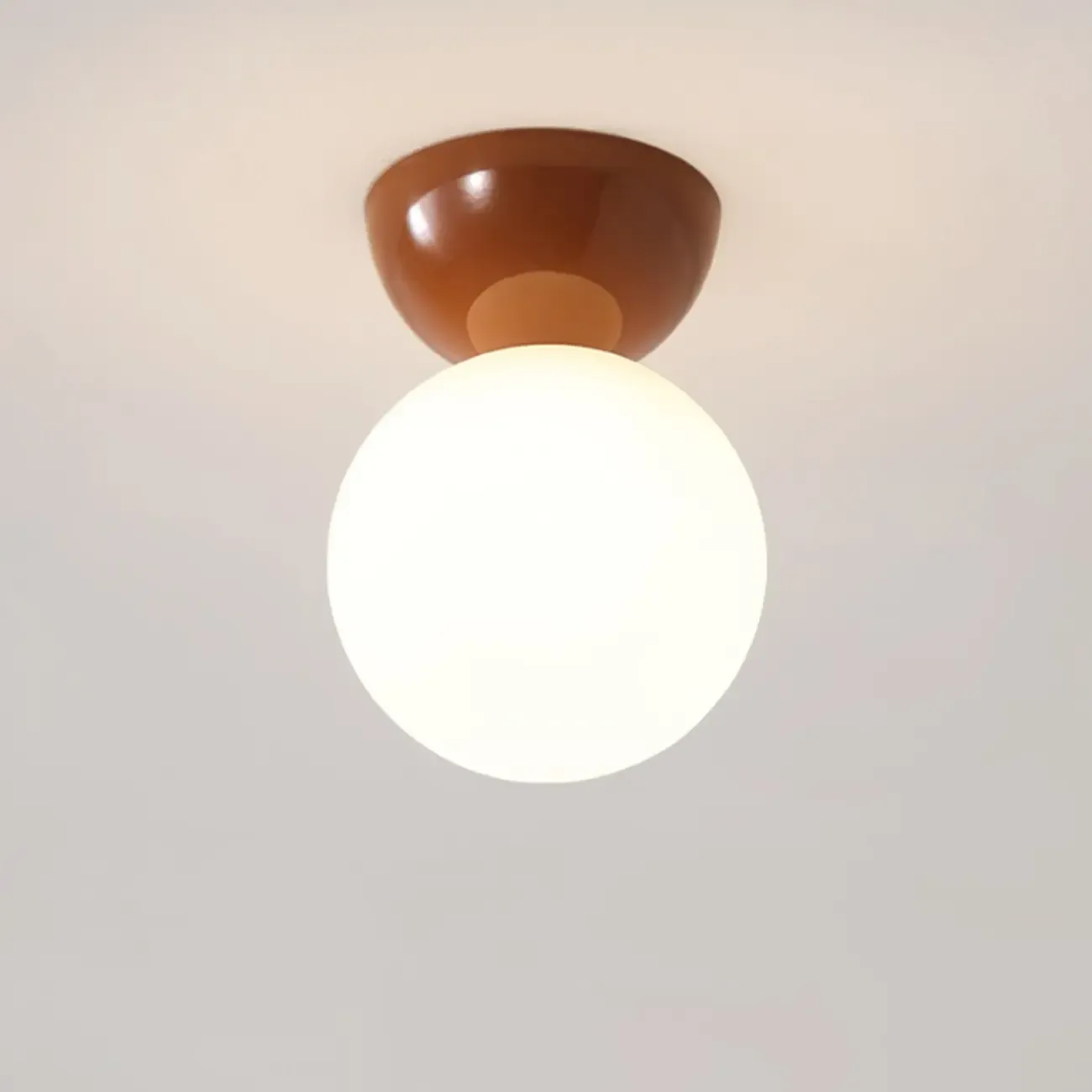 5 to 9 Inch Acrylic Globe Ceiling Light for Residential Use Image - 9