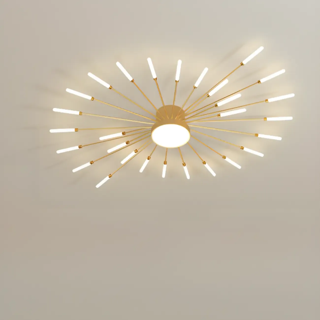 Stylish Sputnik LED Semi Flush Ceiling Light for Living Room Image - 8
