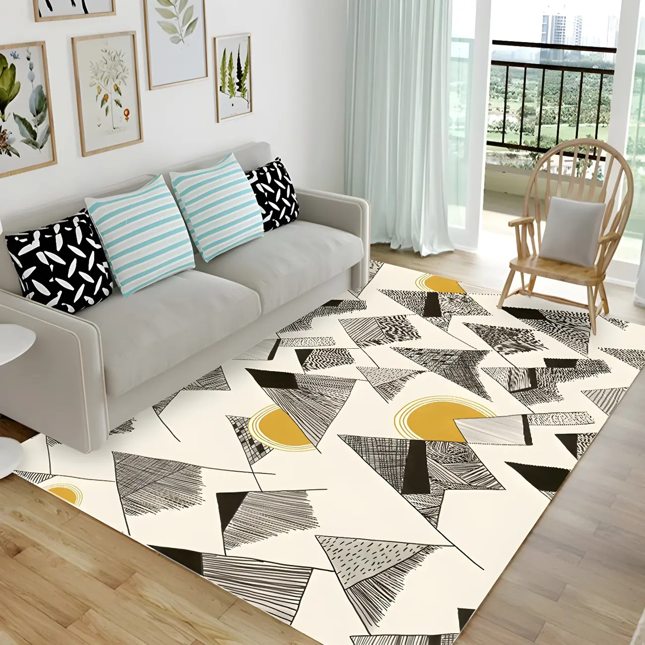 Kids Polyester Lion Pattern Area Rug for Living Room Image - 4 | homeyfad