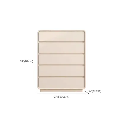 Minimalist Accent Chest for Indoor Use with Multi Drawers #size